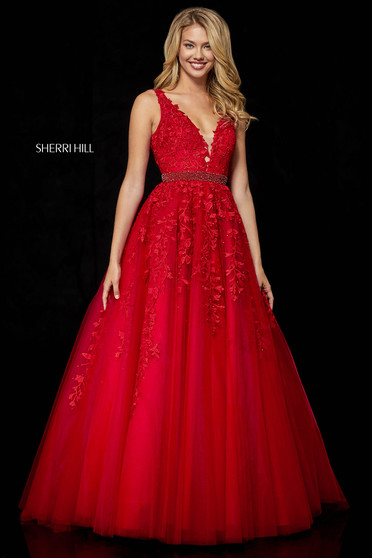 Rochie Sherri Hill 11335 Red