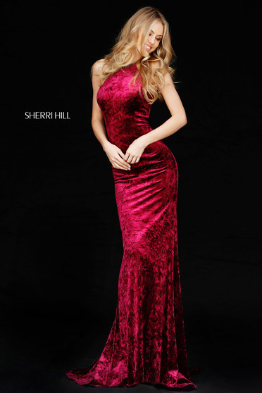 Rochie Sherri Hill 51424 Burgundy