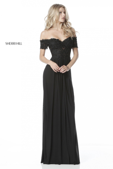 Rochie Sherri Hill 51556 Black