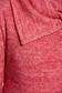 Cardigan PrettyGirl rosu casual tricotat din material moale 5 - StarShinerS.ro
