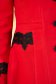 Palton StarShinerS rosu best impulse elegant din lana cu insertii de broderie captusit pe interior 5 - StarShinerS.ro