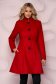 Artista red elegant coat from non elastic fabric with inside lining 1 - StarShinerS.com