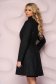 Artista black elegant coat from non elastic fabric with inside lining 2 - StarShinerS.com