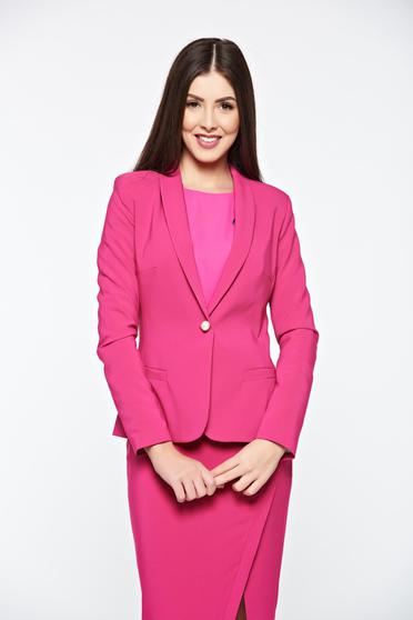 LaDonna pink jacket basic with inside lining tented soft fabric