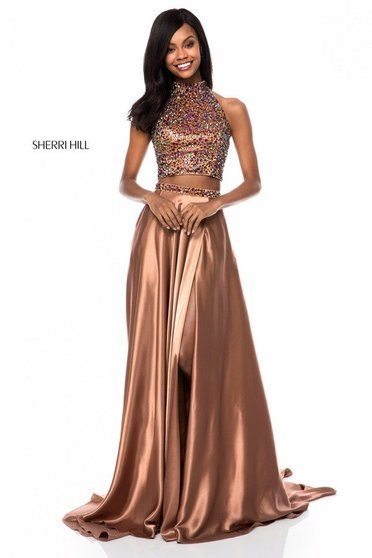Rochie Sherri Hill 11330 copper