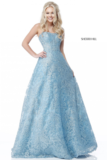 Rochie Sherri Hill 51572 LightBlue
