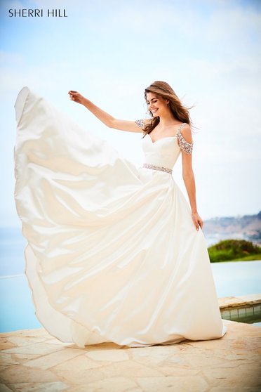 Rochie Sherri Hill 51613 White