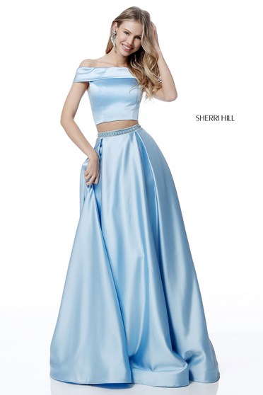 Rochie Sherri Hill 51632 LightBlue