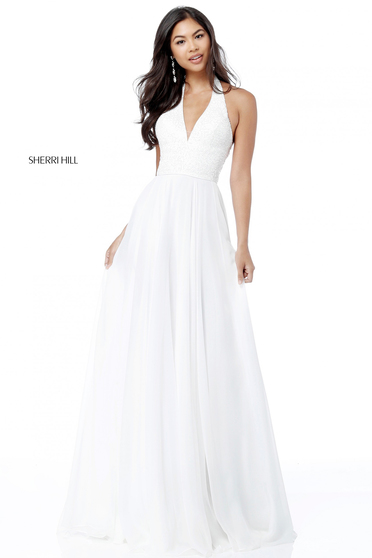 Rochie Sherri Hill 51640 White