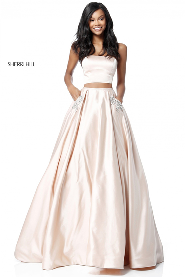 Rochie Sherri Hill 51649 Nude