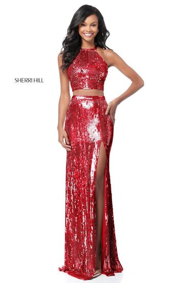 Rochie Sherri Hill 51662 Red