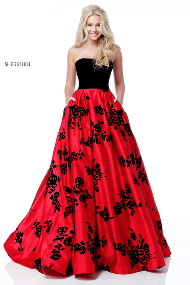 Rochie Sherri Hill 51685 Red