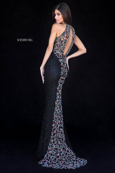 Rochie Sherri Hill 51739 Black