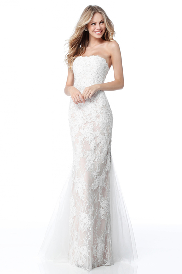 Rochie Sherri Hill 51769 White