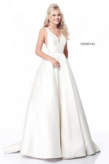 Rochie Sherri Hill 51856 White