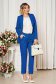 StarShinerS blue office trousers with pockets medium waist slightly elastic fabric with straight cut 1 - StarShinerS.com