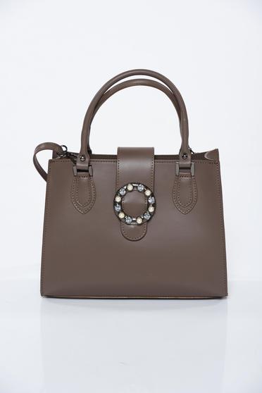 Brown office bag natural leather