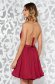 Short cherry lace and veil dress in flared style - Ana Radu 2 - StarShinerS.com
