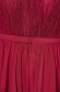 Short cherry lace and veil dress in flared style - Ana Radu 5 - StarShinerS.com