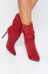 Red natural leather boots with high heels 2 - StarShinerS.com