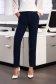 StarShinerS darkblue office trousers with pockets medium waist slightly elastic fabric with straight cut 1 - StarShinerS.com