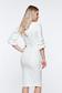 LaDonna white dress elegant slightly elastic fabric wrap around pencil 3 - StarShinerS.com