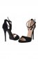 Sandals black elegant natural leather with high heels 5 - StarShinerS.com