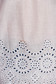 Bluza dama SunShine rosa casual cu croi larg din bumbac neelastic cu decupaje in material 4 - StarShinerS.ro