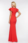 LaDonna red occasional mermaid dress slightly elastic fabric with v-neckline with inside lining 2 - StarShinerS.com