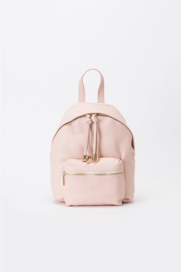 Rosa casual backpacks natural leather with metal accessories