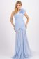 Rochie Ana Radu albastru-deschis de lux tip corset din tul captusita pe interior pe umar 5 - StarShinerS.ro
