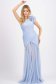 Rochie Ana Radu albastru-deschis de lux tip corset din tul captusita pe interior pe umar 3 - StarShinerS.ro