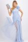 Rochie Ana Radu albastru-deschis de lux tip corset din tul captusita pe interior pe umar 4 - StarShinerS.ro
