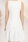 Rochie din georgette cu picouri alba scurta cu croi larg - StarShinerS 5 - StarShinerS.ro