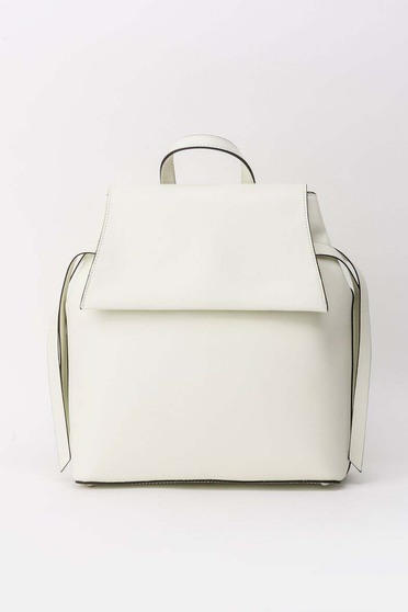 Grey casual backpacks natural leather