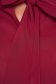 Burgundy loose fit women`s blouse voile fabric - StarShinerS 5 - StarShinerS.com