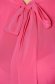 Bluza dama din voal fuchsia cu croi pe corp si guler tip esarfa - StarShinerS 4 - StarShinerS.ro
