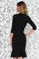 - StarShinerS black dress from elastic fabric with tented cut with ruffles at the buttom of the dress 6 - StarShinerS.com