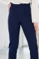 High-Waisted Tapered Navy Blue Stretch Fabric Trousers - StarShinerS 3 - StarShinerS.com