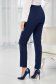 Pantaloni din stofa usor elastica bleumarin conici cu talie inalta - StarShinerS 2 - StarShinerS.ro