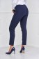 StarShinerS darkblue trousers office high waisted slightly elastic fabric with pockets conical 2 - StarShinerS.com