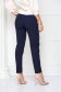Pantaloni din stofa usor elastica bleumarin conici cu talie inalta - StarShinerS 3 - StarShinerS.ro