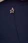 Pantaloni din stofa usor elastica bleumarin conici cu talie inalta - StarShinerS 6 - StarShinerS.ro