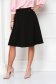 Black skirt cloche midi with pockets slightly elastic fabric - StarShinerS 2 - StarShinerS.com