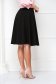 Black skirt cloche midi with pockets slightly elastic fabric - StarShinerS 3 - StarShinerS.com