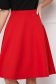 Red skirt cloche midi with pockets slightly elastic fabric - StarShinerS 4 - StarShinerS.com