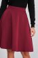 Burgundy skirt cloche midi with pockets slightly elastic fabric - StarShinerS 3 - StarShinerS.com