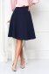 Dark blue skirt cloche midi with pockets slightly elastic fabric - StarShinerS 2 - StarShinerS.com