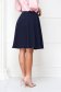 Dark blue skirt cloche midi with pockets slightly elastic fabric - StarShinerS 4 - StarShinerS.com
