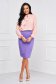 Peach loose fit women`s blouse voile fabric - StarShinerS 3 - StarShinerS.com
